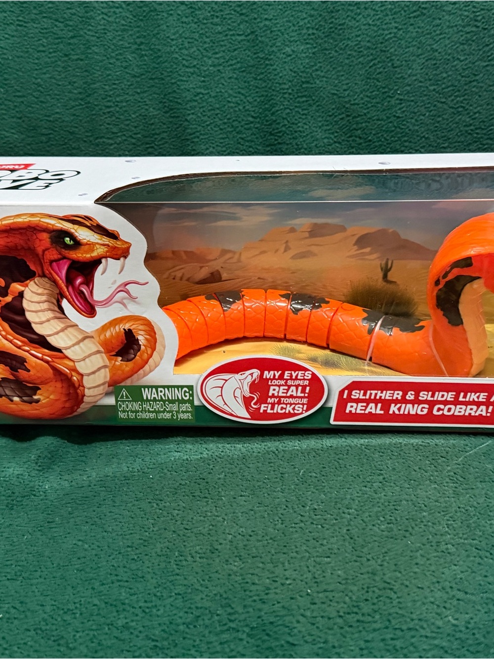 Robo Alive  Realistic King Cobra Slithering Reptile Toy